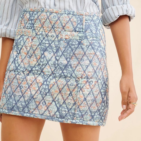 NWT Free People Darla Quilted Mini Skirt | Textured Statement Skirt - Picture 7 of 7